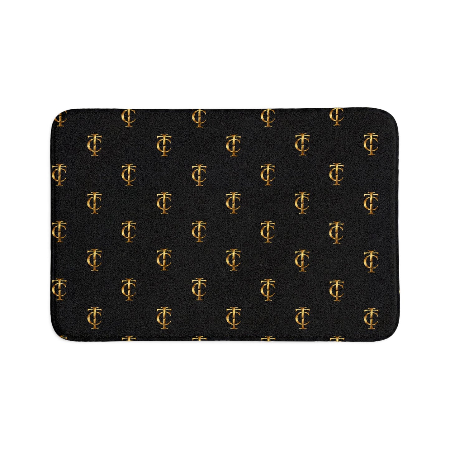 Room Of Clarity Bath Mat Set — 3-Piece Luxury Black & Gold Bathroom Rugs