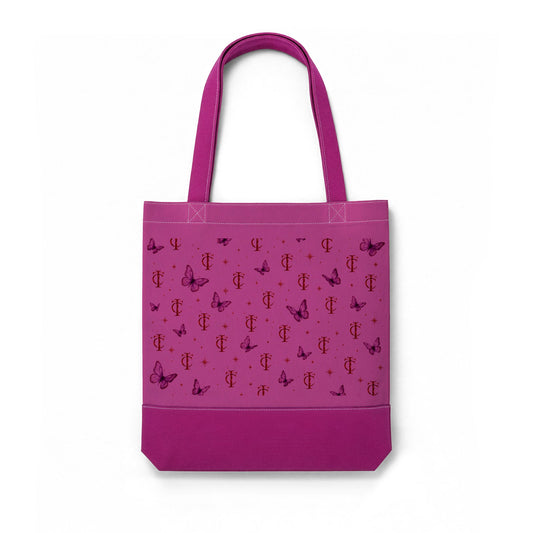 Thermochromic Butterfly Tote Bag — Color-Changing AOP Carryall