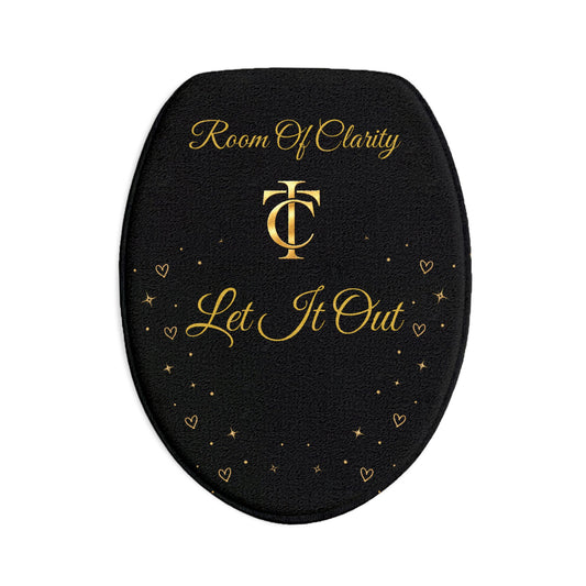 Room Of Clarity Bath Mat Set — 3-Piece Luxury Black & Gold Bathroom Rugs