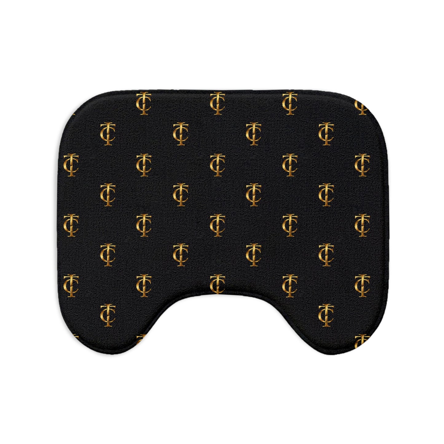 Room Of Clarity Bath Mat Set — 3-Piece Luxury Black & Gold Bathroom Rugs