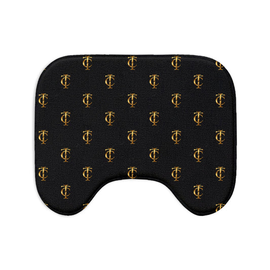 Room Of Clarity Bath Mat Set — 3-Piece Luxury Black & Gold Bathroom Rugs