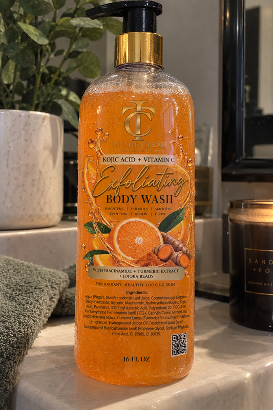 Exfoliating Body Wash — Kojic Acid + Vitamin C & Turmeric